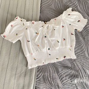 Off the Shoulder Crop Top